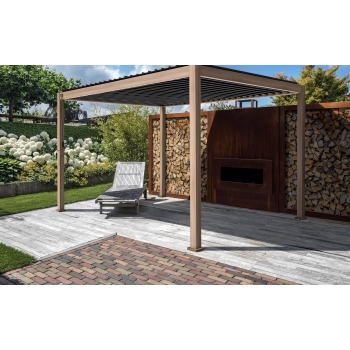 MIRADOR Premium 111 Delux 3 x 4m cseresznye tölgyfa kerti pergola